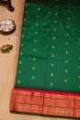 Narayanpet Silk Bottle Green Saree