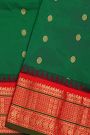 Narayanpet Silk Bottle Green Saree