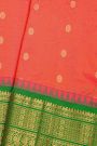 Narayanpet Silk Peach Saree