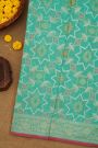 Khaadi Sky Blue Saree