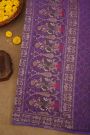 Khaadi Purple  Cotton Saree