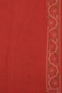 Khaadi Cotton  Red Saree