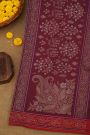 Khaadi Cotton Wine Saree