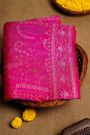 khaadi cotton pink Saree