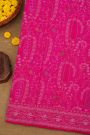 khaadi cotton pink Saree