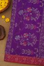 Khaadi Cotton Royal Blue Saree