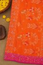 Khaadi Cotton Orange Saree