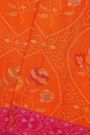 Khaadi Cotton Orange Saree
