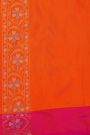 Khaadi Cotton Orange Saree