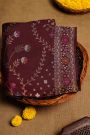 Khaadi Cotton  Brown Saree