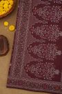 Khaadi Cotton  Brown Saree
