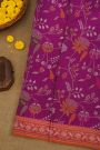 Khaadi Cotton Purple Saree