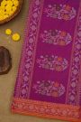 Khaadi Cotton Purple Saree