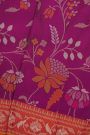Khaadi Cotton Purple Saree