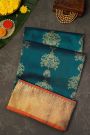 Venkatagiri Silk Teal Blue Saree