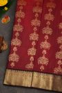 Venkatagiri Silk Maroon Saree