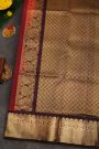 Venkatagiri Silk Maroon Saree