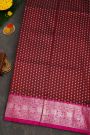 Venkatagiri Silk Maroon Saree