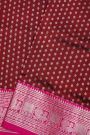 Venkatagiri Silk Maroon Saree