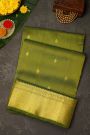 Venkatagiri Silk Mehendi Green Saree