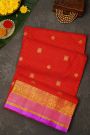 Venkatagiri Silk Red Saree