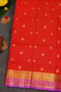 Venkatagiri Silk Red Saree
