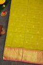 Venkatagiri Silk Lime Yellow Saree