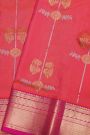 Venkatagiri Silk Peach Saree