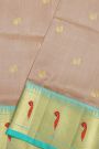 Venkatagiri Silk Light Beige Saree