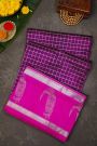 Venkatagiri Silk Dark Purple Saree