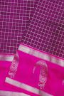 Venkatagiri Silk Dark Purple Saree