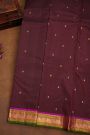 Kancheepuram Silk Dark Maroon Saree