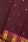 Kancheepuram Silk Dark Maroon Saree