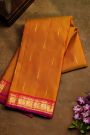 Kancheepuram Silk Rust Orange Saree