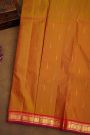 Kancheepuram Silk Rust Orange Saree