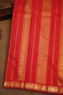 Kancheepuram Silk Rust Orange Saree