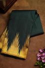 Kancheepuram Silk Bottle Green Saree