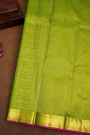 Kancheepuram Silk Parrot Green Saree