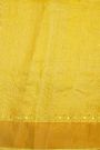Designer Tussar Silk Yellow Saree