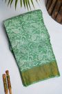 Designer Tussar Silk Sea Green Saree