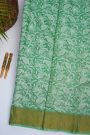 Designer Tussar Silk Sea Green Saree