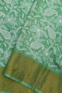 Designer Tussar Silk Sea Green Saree
