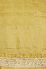 Fancy Tussar Silk Yellow Saree