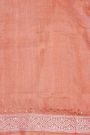 Designer Tussar Silk Peach Saree