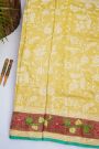 Fancy Tussar Yellow Saree