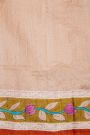 Fancy Tussar Light Peach Saree
