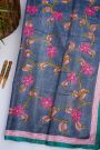 Fancy Tussar Pink Saree