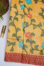Designer Tussar Yellow Saree