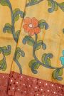 Designer Tussar Yellow Saree
