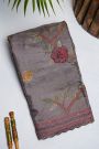 Fancy Tussar Grey  Saree